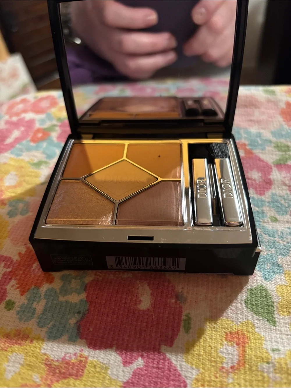 Dior 5-Color Eyeshadow Palette — Warm Neutrals & Gold